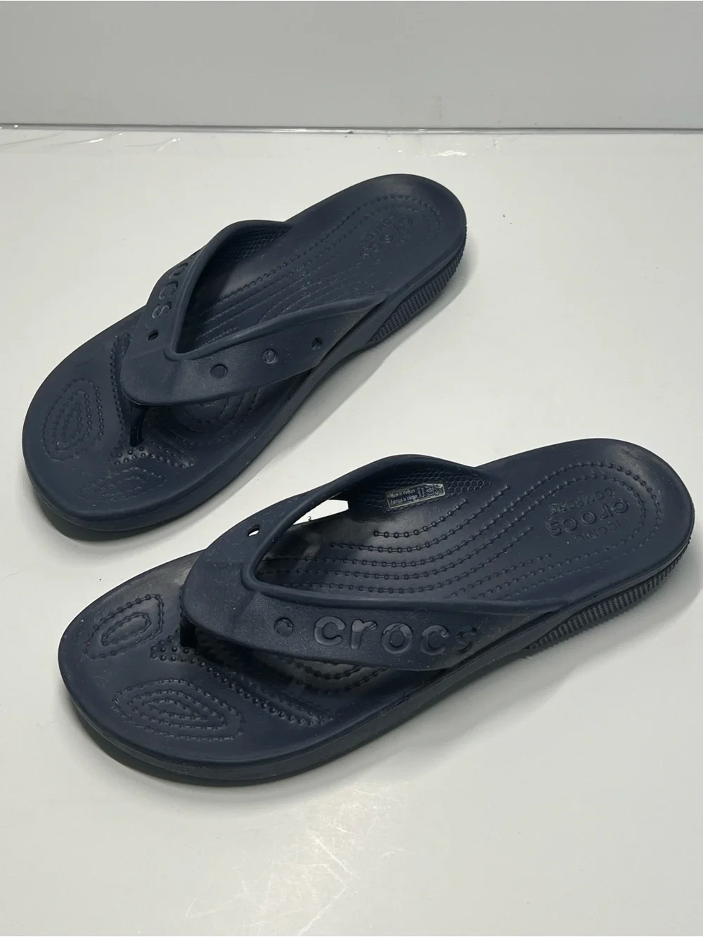 CROCS Men’s Size 6 Women’s Size 8 Navy Blue Waterproof Sandal Flip Flop